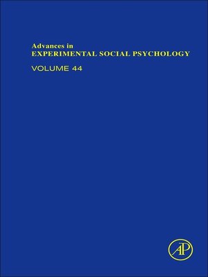 cover image of Advances in Experimental Social Psychology